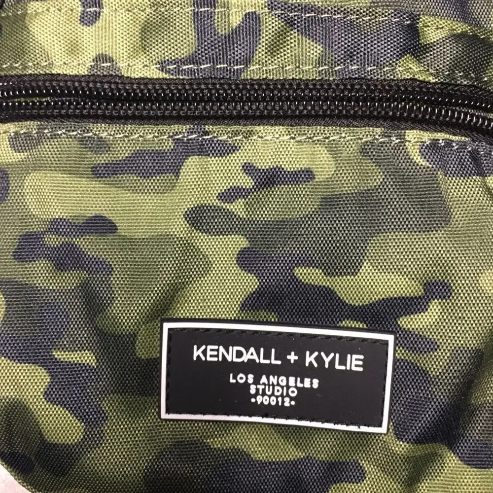 Kendall & Kylie Green and Black Mini Camouflage Backpack